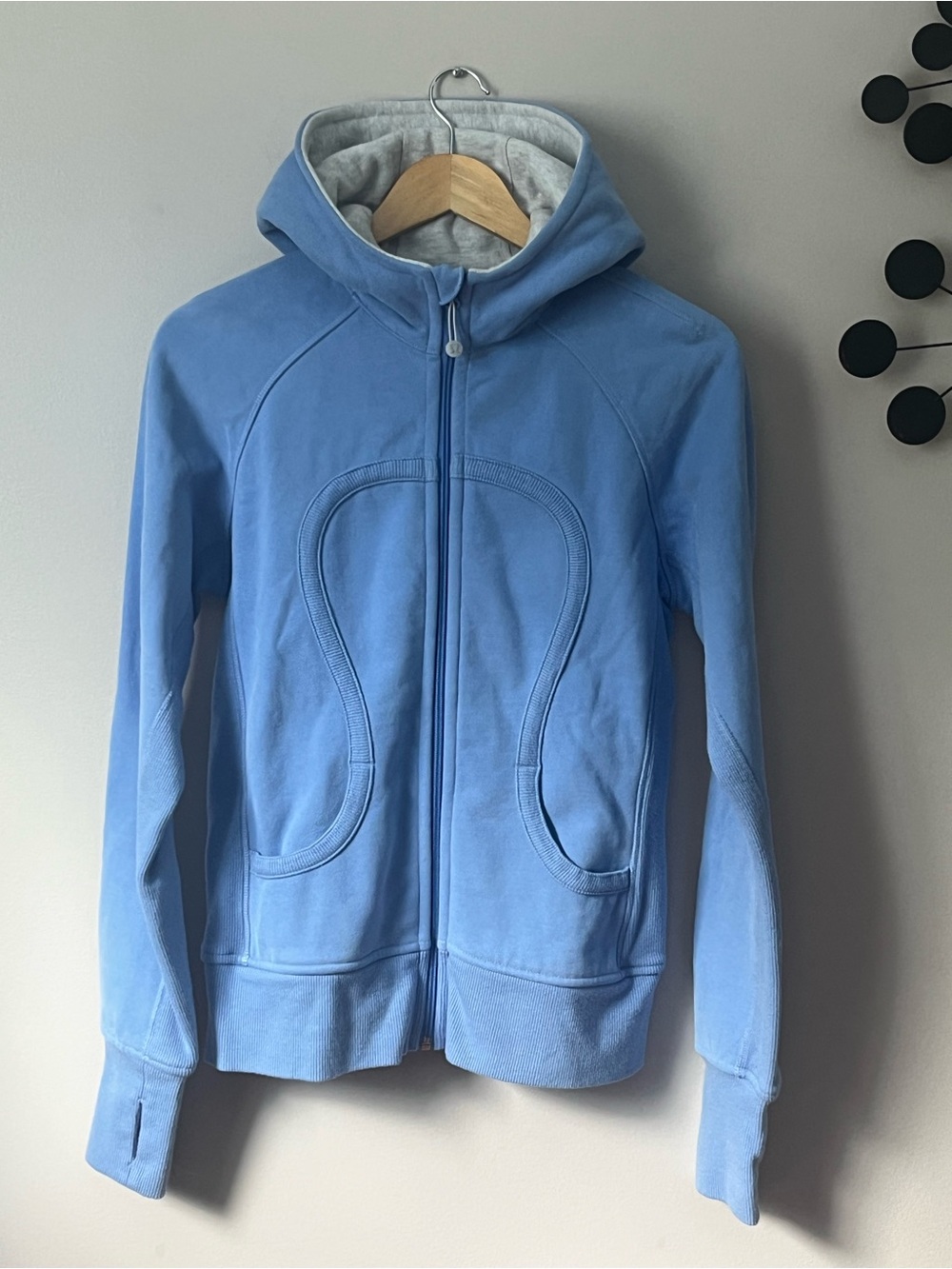 Women’s Lululemon 🍋 Blue Scuba Hoodie Stretch  / Cotton Blend / Full Zip NWOT
